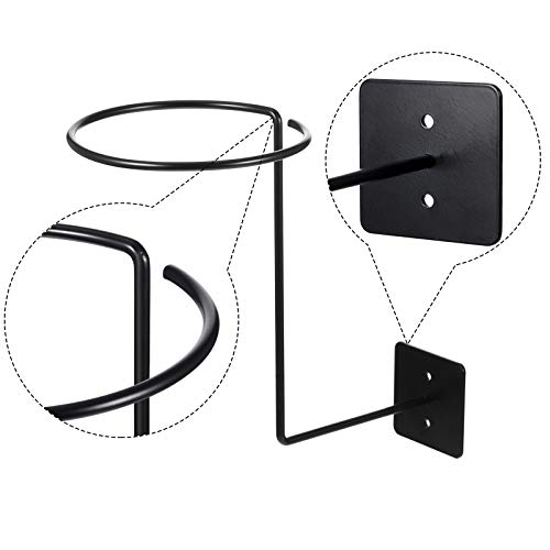 4 Pieces Wall-Mounted Motorcycle Accessories Black Helmet Holders Metal Helmet Hangers Multifunctional Helmet Racks With 4 Pieces Sponge Tubes And 8 Pieces Expansion Screws For Basketball Hat Cap #TOP3