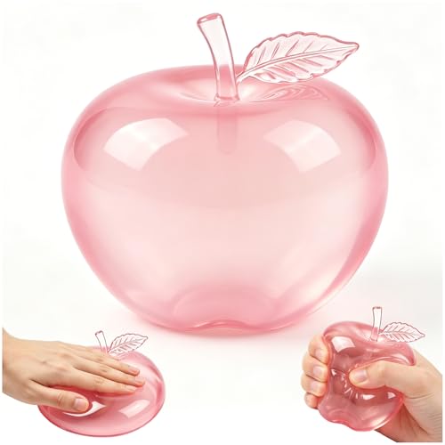 Apfel Toy, klarer Apfel Antistressball Weiche Stressabbau Quetschbälle, Realistisches Stressabbau Kinder Erwachsene Slow Rsing Stressbälle Sensorik Spielzeug Relajación Oficina