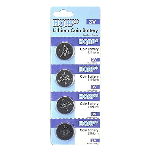HQRP 4-Pack CR2032 Batería de litio compatible CycleOps miniatura 4