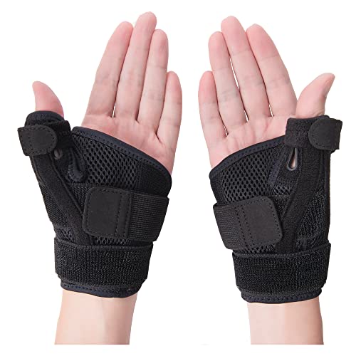 visenta Wrist Brace,2 Pack Wrist Wraps,Thumb Brace(Pair),High Strength Support Thumb Splint,Thumb Spica Splint
