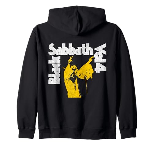 Official Black Sabbath Vol 4 Album Logo Zip Hoodie