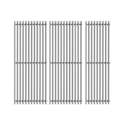 Votenli S47E (3-Pack) 18" Stainless Steel Cooking Grid Grates for Charbroil Performance 4 Burner 463376018P2, 463376117, 463377117, 463673617, 463377017, 463347017 and 5 Burner 463347519 Cover