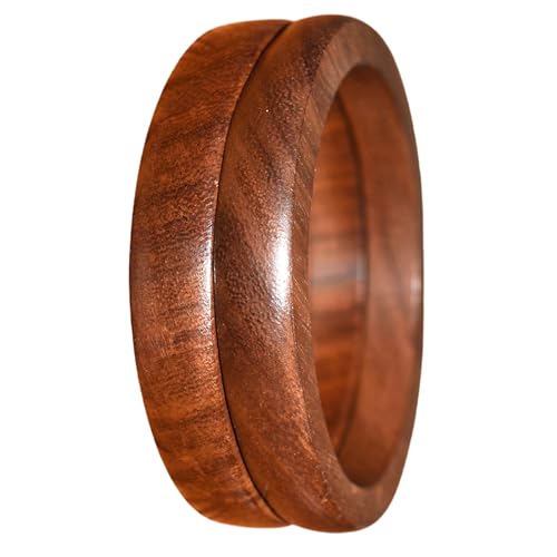 Image of Handmade Natural Wooden BangleHandmade Bracelet Vintage Simple Round Natural Wooden Bracelet Bangle for Women Jewelry.