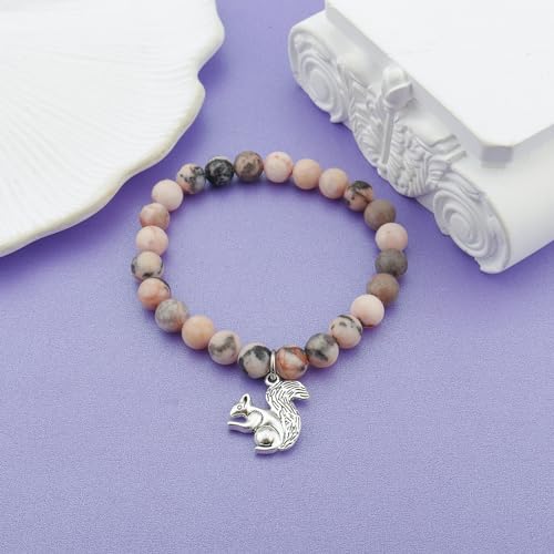 MollyQueen Cute Squirrel Gifts - Squirrel Jewelry Bracelet Inspirational Gift for Friend2