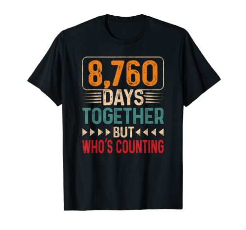 24 Years Together Who's Counting - 24 aniversario de boda Camiseta
