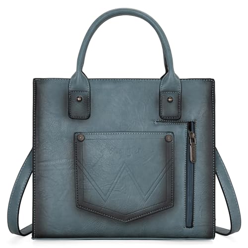 Image of Wrangler Tote Bag for Women Western Cowhide Purse and Wallet Set