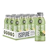 Isopure Zero Carb 32g Clear Protein Ready-to-Drink, Whey Protein Isolate, Green Tea, 12 Pack (Packaging May Vary)