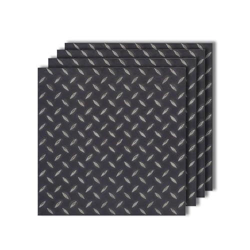 AirZen PVCȍ| K[Wt[O `FbJ[v[g \ʊ~ߍ\ gbNp oCNp u ^C X`[Vo[ 45.7×45.7cm 3mm tA^C K[W DIY (8i1j, ^ubN)