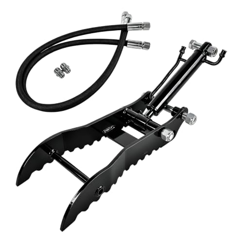 Single Hole Hydraulic Thumb Clip Attachment Fits HT-10 Series & Similar 3-Ton Mini Excavators, Grabs Irregular Objects