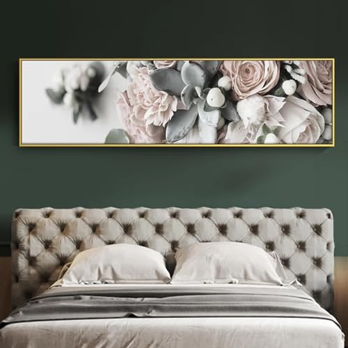 Affiches de fleurs sur toile pour habiller le fond mural de votre canapé