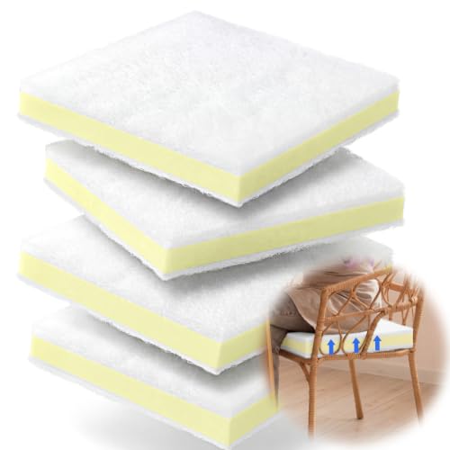 Sieral 4-Pack 18x18x2" High-Density Foam Cushions for Chairs