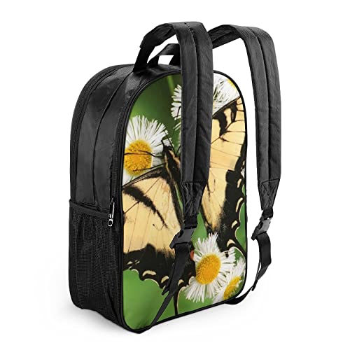 Mochila escolar unisex impermeable mariposa de moda juvenil 3D de 42cm 5