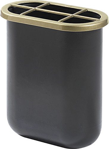 Portafiori interno in plastica per vaso da cimitero H.17 cm. L.12,5 art. P14.13 con ghiera in metallo inclusa.