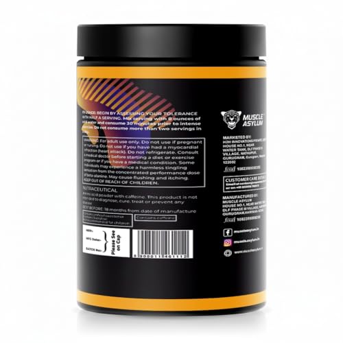 Image of Muscle Asylum F9 Pre Workout 50 Servings 400gm Mango - Flavor