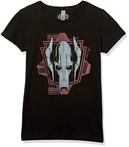 T-shirt Star Wars Grievous Error vêtement fille noir manches courtes taille L