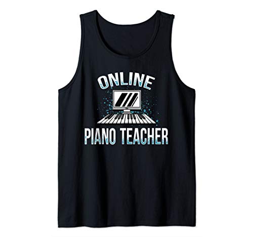 Virtual Learning Online Piano Teacher Tank Top