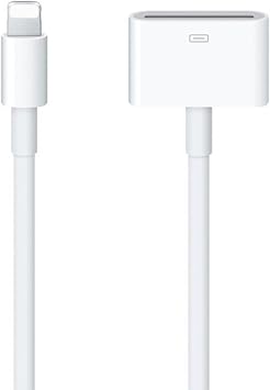 [Apple MFi Certified] Lightning to 30 Pin Adapter for iPhone, 8 Pin to 30 Pin Charging and Data Transfer Converter Compatible with iPhone 14 13 12 11 Xs X 8 7 6 5 4 iPad iPod - No Audio Support(White)