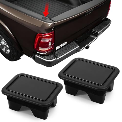 2PCS Bed Rail Stake Pocket Covers for Dodge Ram 1500, Rear Truck Tonneau Covers, Compatible with 2019-2025 Ram 1500 Classic Accessories, 2022 Ram 2500 Accessories, Bakflip Replacement Parts