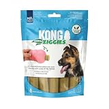 KONG Puppy Ziggies Friandises pour chien en caoutchouc pour nettoyage des dents améliorées Taille M/L