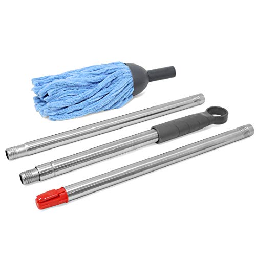 Fayina Premium Microfiber Wet Mop For Hardwood, Laminate, Tile Flooring With Stainless Steel Handle Extendable Up To 56 Inches #TOP1