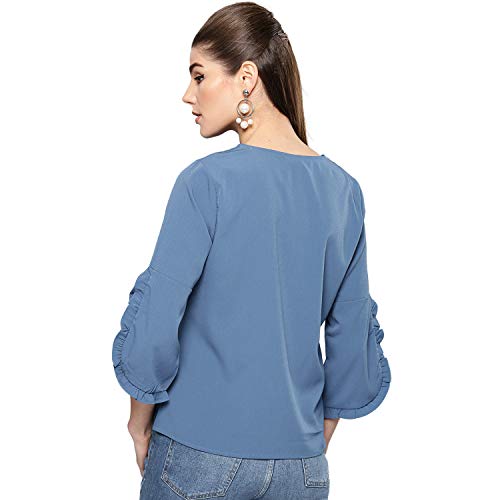 Image of Harpa Women V-Neck Solid Top