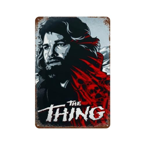 UWASCISF The Thing Movie ArtWall Decor Art - Póster de metal moderno para bar, decoración de bar, 30 x 20 cm