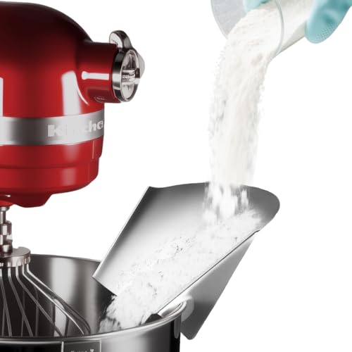 2026 Design Pouring Shield Attachment Compatible with KitchenAid Stand Mixer, Stainless Steel, Food-Grade, Easy to Clean – Mess-Free Ingredient Pouring Shield