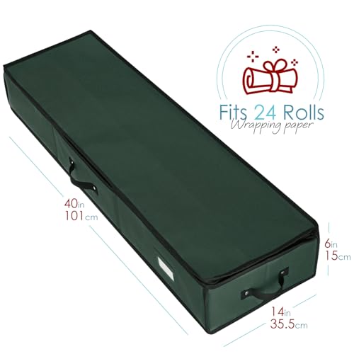 image for Hearth & Harbor Wrapping Paper Storage Container - Christmas Storage B