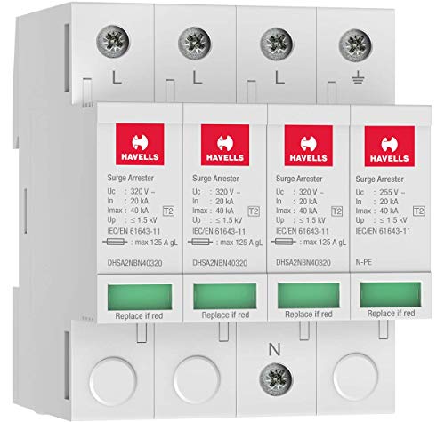 Image of Havels Type 1+2 AC Surge Protection Device DHSAARBC50320