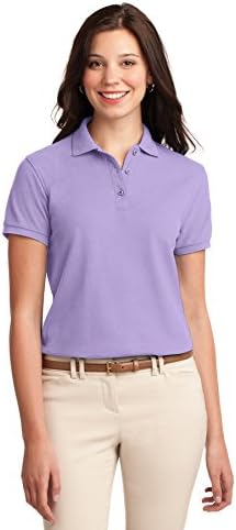 Port Authority Ladies Silk Touch Polo M Bright Lavender