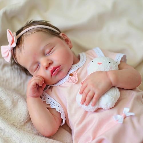 Anano Reborn Baby Vollsilikon Lebensecht, Reborn Baby Mädchen 50CM Silikon Babys, Reborns Puppen Lebensecht, Reborn Puppe Echt Wie EIN Babys, Silikon Puppen – Bild 7