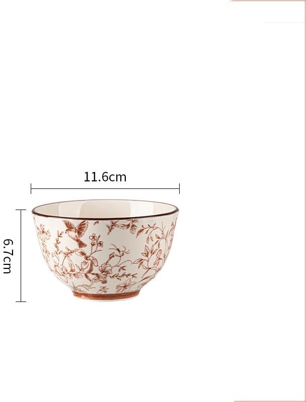 Dining Table Ceramic Bowls Household Tableware Rice Salad Noodle
