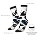XZDZDX Marbles of different shapes Polyester Mid-Calf Socks 2 Black-1 for Unisex - Skin-Friendly Elastic Fashion Crew Socks