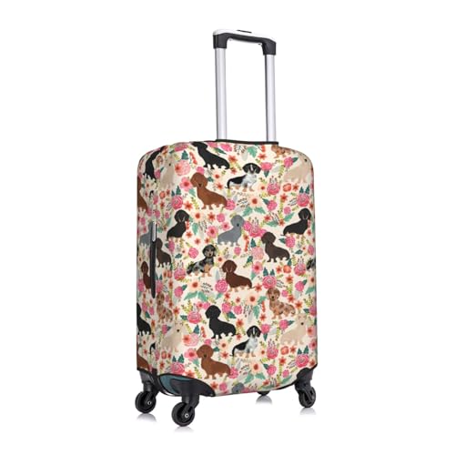 Dachshund Print Luggage Suitcase Cover Protector Luggage Washable Covers With Concealed Zipper3