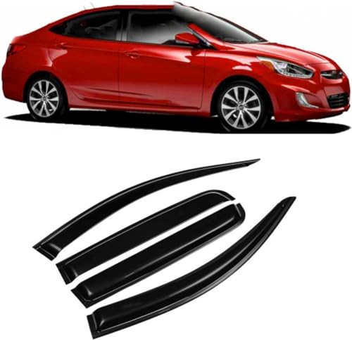 Voiture déflecteurs de vent Hyundai Accent pour rouler sous la pluie fenêtres ouvertes