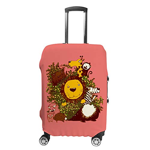 Housse valise animaux de la forêt protège bagage anti-rayure