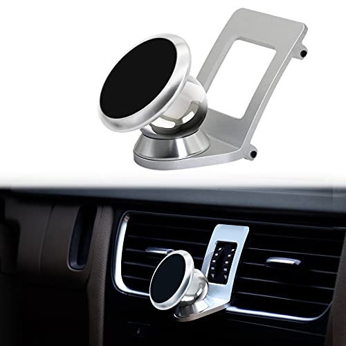 Cookiss Magnet Handyhalterung kompatibel Audi A4 B8 mit Audi A5 8T Sportback geeignet für Smartphone und GPS mit Auto Handyhalterung 360 Grad einstellbares Sicht (Silver)