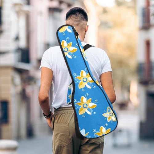 JRHEJTHH Housse imperméable pour ukulélé en tissu Oxford durable et élégant avec sac de rangement Motif floral géométrique bleu, Multicolore., 25.9x9x3.1in/66x23x8cm, Moderne - Les Beatles, Paul McCartney, John Lennon, RIngo Starr, George Harrison JRHEJTHH Housse imperméable pour ukulélé en tissu Oxford durable et élégant avec sac de rangement Motif floral géométrique bleu, Multicolore., 25.9x9x3.1in/66x23x8cm, Moderne – Image 6
