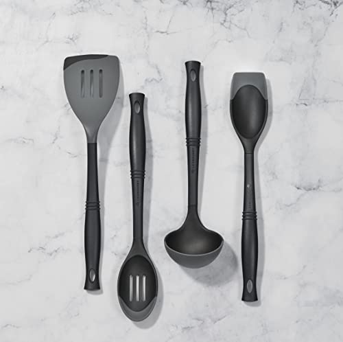 Le Creuset Colher Revolution Bi-Material Saute, 34 cm x 6 cm, Ostra