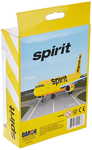 image for Daron Toy Airplane – Spirit Airlines – Die-Cast Metal Model Airpla
