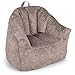 Big Joe Hug Bean Bag Chair, Gray Hyde, Vegan Suede, 3 feet