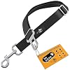 Active Pets Black Car Seat Belt for Dogs, Attaches to Harness & Collar, Adjustable 18″ – 24″ Travel Restraint System Fits Small – Large Pups for Safety & Comfort, Essential Pet Supplies & Accessories