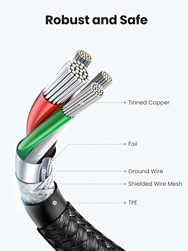 UGREEN USB C to USB C Charger Cable 60W C to C Cable Fast Charge Type C Data Lead Compatible with MacBook Pro M3, iPad Air 5, iPhone 16 Pro Max, Galaxy S24 S23 Ultra, Pixel 8 Pro, Huawei P60 (2M)