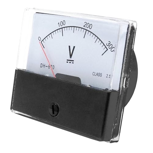 Voltmètre analogique DH670 DC 5V encastrable pour panneau électrique