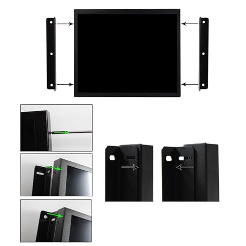 Image of VSDISPLAY 17'' 1280x1024 LCD Touchscreen Monitor with H /D VGA DVI Interface | 4:3 Industrial /Outdoor Display,High Brightness 1000 Nits