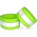 Reflective Wristbands (Pair) - High Visibility "BlazeBands" Reflective Bands with 360 Degree Retro Reflective Strip - Fully Adjustable Elastic Reflective Safety Band for Wrist or Lower Arm Use