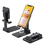 【Vollständig faltbares Tablet Halterung】Auf Taschgeröße ist dieser Handyständer. Handy Ständer für den Schreibtisch ist zusammenklappbar und kann vollständig in ein Taschenformat zusammengeklappt und überall hin mitgenommen werden und befreien Sie Ihre Hände.
