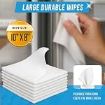 Home Appliance Surface Cleaner Wipes - ACTIVE Heavy Duty Wipe for Cleaning Washing Machine, Dryer Stainless Steel Refrigerator, Glass Cooktop, Microwave, Dishwasher, Counter, Tile - 24 Large Wipes