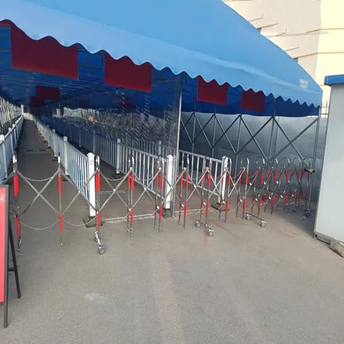 Portail de sécurité flexible pour écoles | Barrière mobile piétons 2m - 4