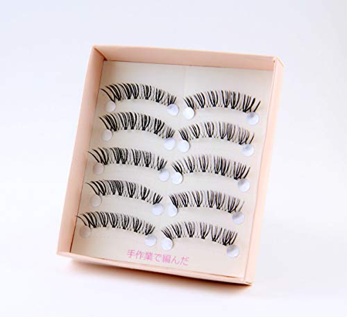 Dorisue Natural Eyelashes Look Real 3D Light Weight Lashes Wispies False Eyelashes Short Handmade Lashes Hight Quality Face Eyelashes Pack Of 4 Eyelashes Pack #TOP4